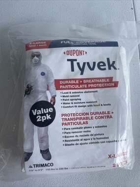 DuPont Tyvek XL with Hood and Boots Painters Coveralls